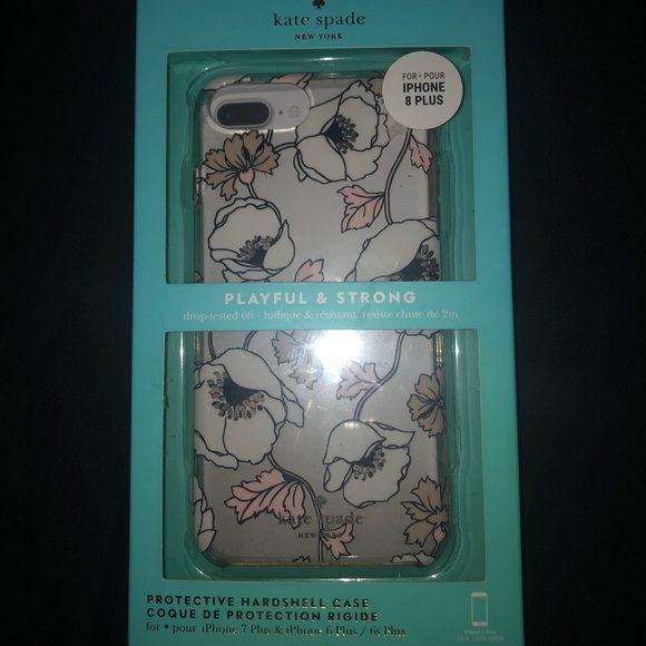 Beautiful clear/floral iPhone plus Kate Spade case - Picture 5 of 6